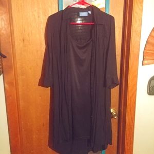 Simply Vera Wang Slip Dress Shirt